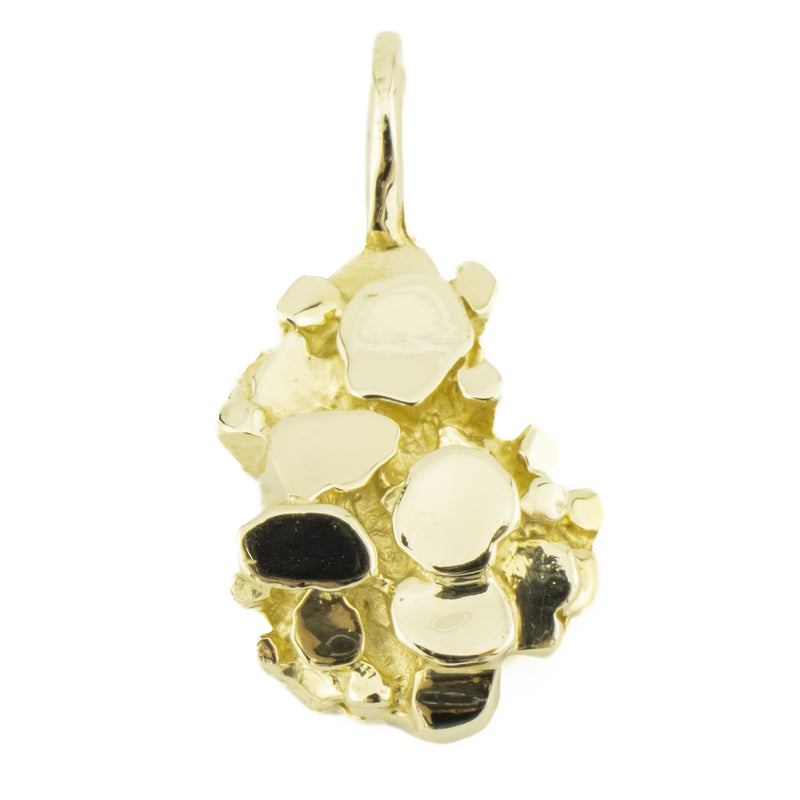 Gold Nugget Pendant in 14K Yellow Gold - 5.4 Grams