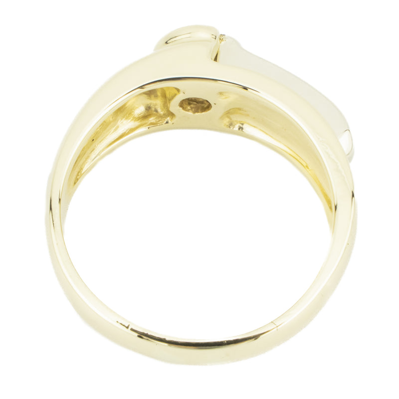 0.83ctw Round Diamond w/ Accents Gent's Ring in 14K Yellow Gold - Size 11