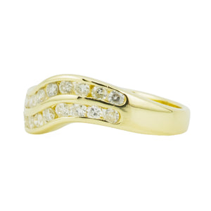 0.25ctw Diamond Accented Band in 14K Yellow Gold - Size 5.5