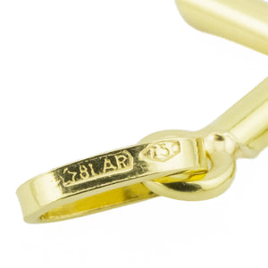 Gold Cross Pendant in 18K Yellow Gold - 1.4 Grams