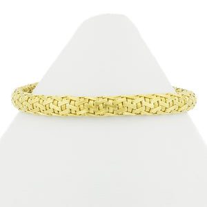 Fancy Wire Link 7.25" Bracelet in 18K Yellow Gold - 25.3 Grams