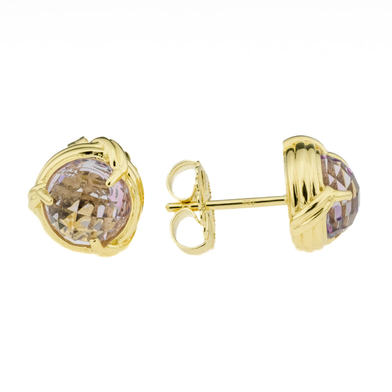 5.32ctw Peter Thomas Roth Amethyst Earrings in 18K Yellow Gold