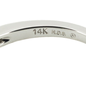 0.25ctw Diamond Accented Wedding Band Ring in 14K White Gold - Size 7