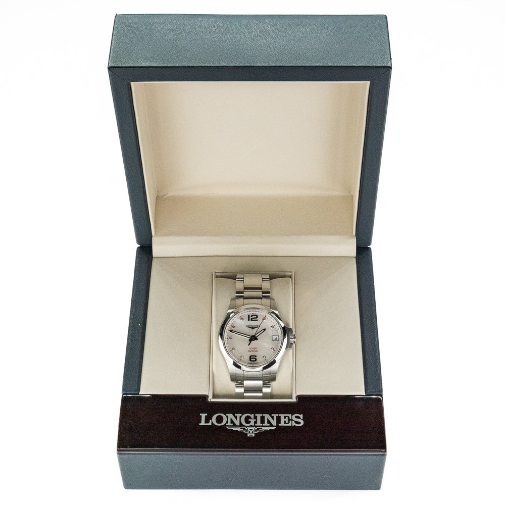 Longines Conquest V.H.P. 36mm Ladies Watch in Stainles Steel
