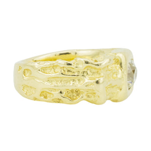 0.80ctw European Cut Solitaire Diamond Ring in 14K Yellow Gold - Size 4.5