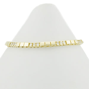 1.00ctw Round Brilliant Diamond 7" Tennis Bracelet in 14K Yellow Gold