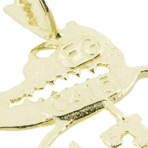 Gold Gators Pendant in 14K Yellow Gold - 1.8grams