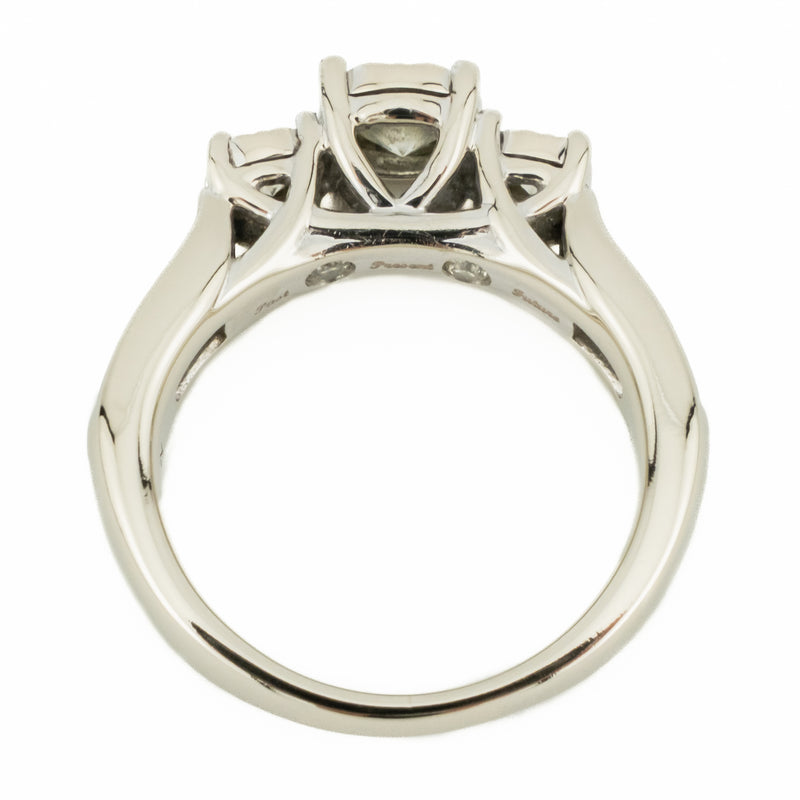 0.75ctw Round Diamond & Diamond Accented Engagement Ring in 14K White Gold - Size 4.5