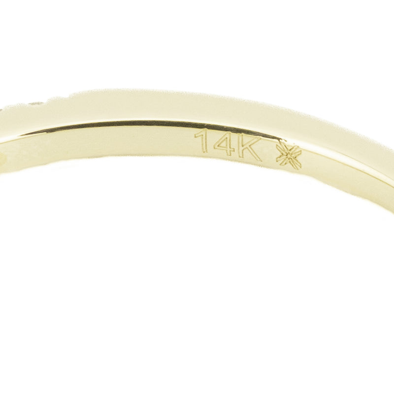 0.25ctw Diamond Accented Wedding Band Ring in 14K Yellow Gold - Size 6.75