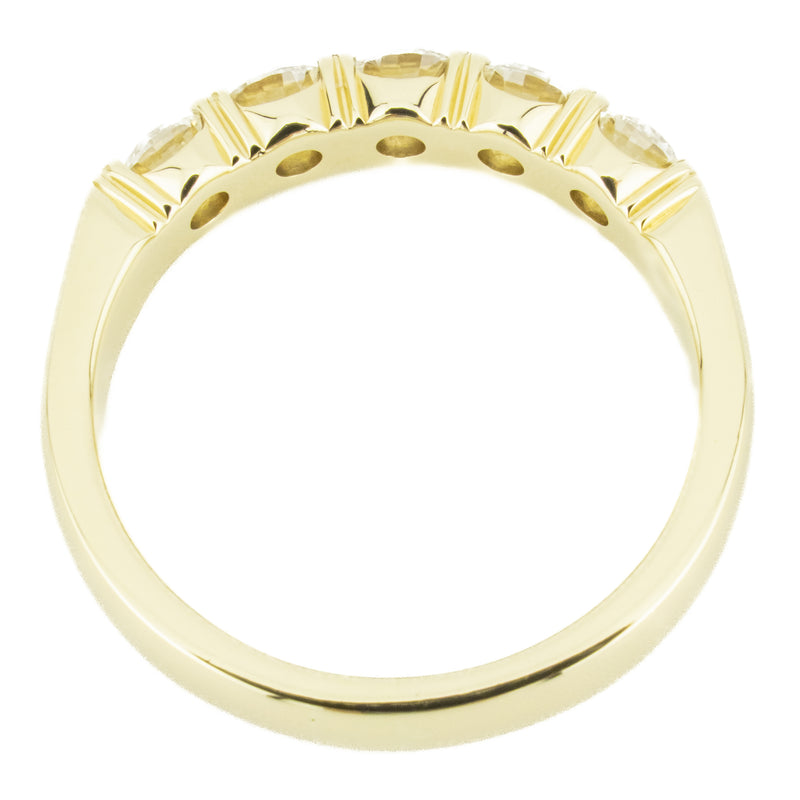 1.00ctw Round Diamond Band Ring in 18K Yellow Gold - Size 6.25