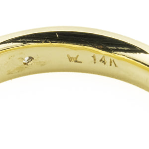 0.35ctw Men's Diamond Accented Wedding Band in 14K Yellow Gold - Size 10