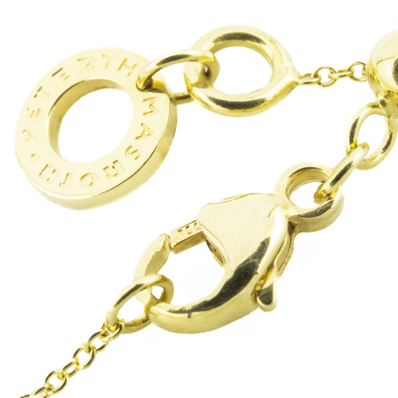 Peter Thomas Roth 9.30ctw Blue Topaz Pendant in 18K Yellow Gold on 18" Cable Chain in 18K Yellow Gold