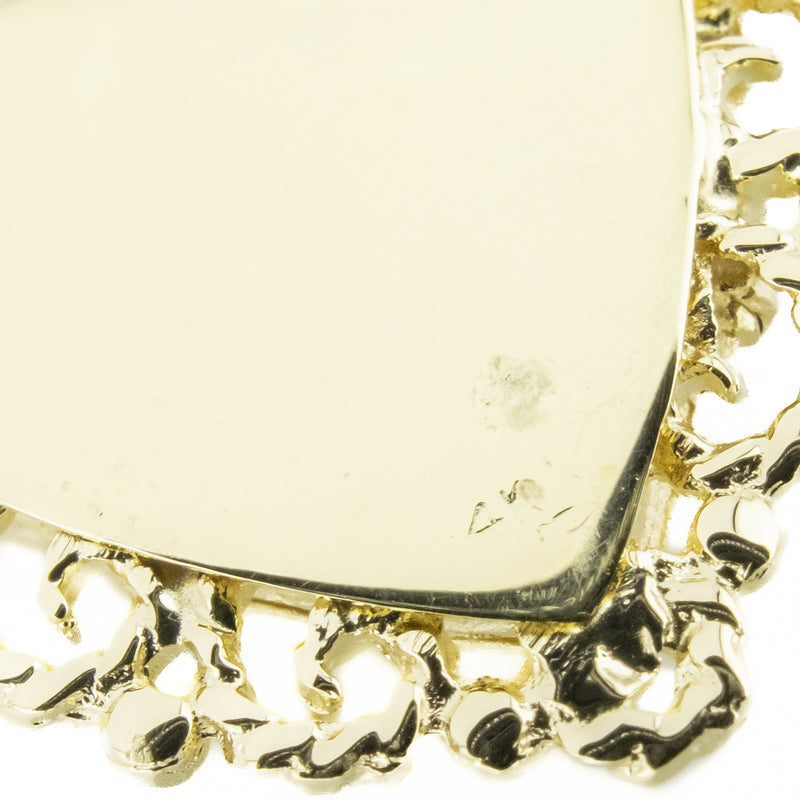 Heart Locket Gold Pendant in 14K Yellow Gold - 4 Grams