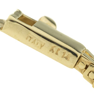 Gold Fashion Bracelet 7.5" in 14K Three Tone Gold