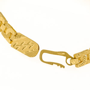 7mm Wide ID Bracelet 7.5" in 22K Yellow Gold