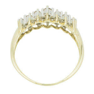 0.50ctw Diamond Fashion Ring in 10K Yellow Gold - Size 10.25