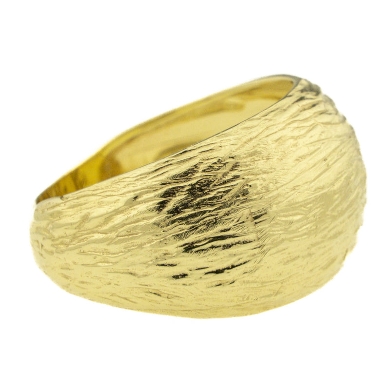Textured Gold Ring in 14K Yellow Gold - Size 8