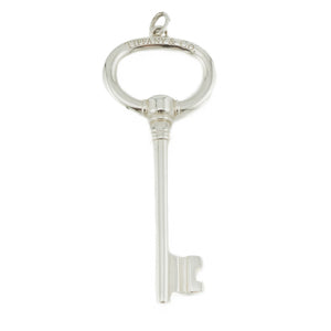 Tiffany & Co. Vintage Large Oval Key Pendant and 20" Chain in .925 Sterling Silver - 20.7grams