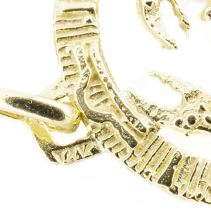 Cancer Zodiac Gold Pendant in 14K Yellow Gold - 5 Grams
