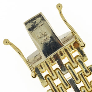 Tanzanite and Diamond Gent's Bracelet in 14K Yellow Gold