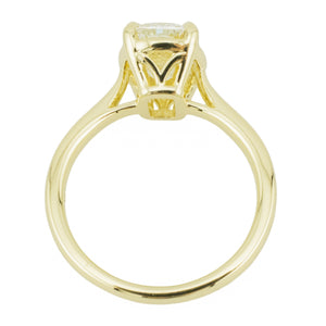 IGI Lab 2.46ctw Elongated Cushion Cut Solitaire Diamond F/VS1 Engagement Ring in 14K Yellow Gold - Size 7