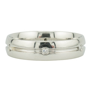 0.24ctw Round Diamond Men's Wedding Band Ring in Platinum - Size 13
