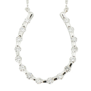 0.50ctw Diamond Accented Horseshoe 18" Necklace in 14K White Gold