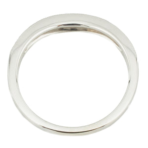 0.25ctw Diamond Accented Wedding Band Ring in 14K White Gold - Size 7