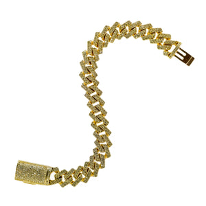 4.00ctw Multi Diamond 7" Curb Bracelet in 14K Yellow Gold