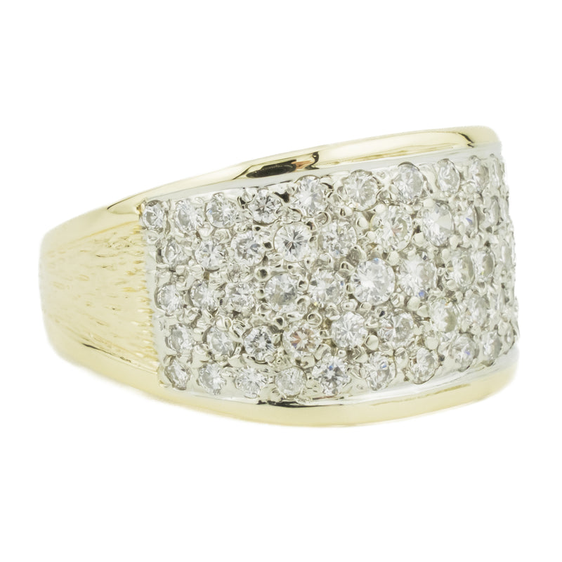 2.00ctw Round Diamond Pave Ring in 14K Yellow Gold - Size 9.5