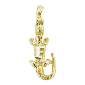 Gold Gators Pendant in 14K Yellow Gold - 2.6 Grams