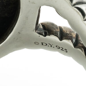 David Yurman 0.14ctw Diamond Cable Coil Ring in Sterling Silver - Size 6.5