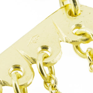 1.20ct Oval Sapphire Chime 30" Necklace in 18K Yellow Gold - 20.3 Grams