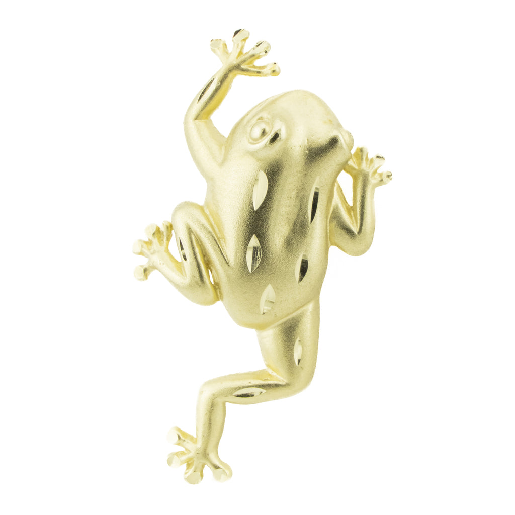 Frog Gold Pendant in 14K Yellow Gold - 3 Grams