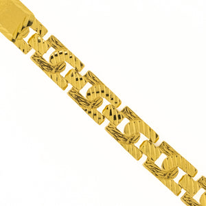 7mm Wide ID Bracelet 7.5" in 22K Yellow Gold