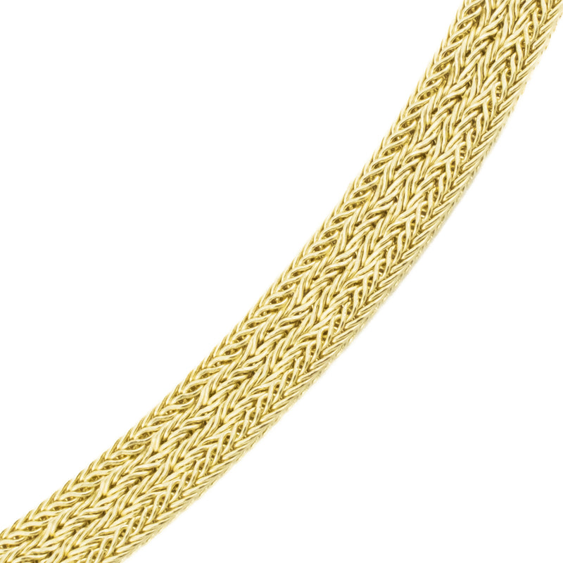 4.5mm Wide Mesh 16" Necklace in 14K Yellow Gold - 14.2 Grams