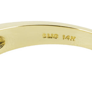 0.40ctw Round Diamond Accented Lady's Fashion Ring in 14K Yellow Gold - Size 7