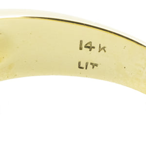 0.44ctw Gent's Diamond Accented Ring in 14K Yellow Gold - Size 10.50