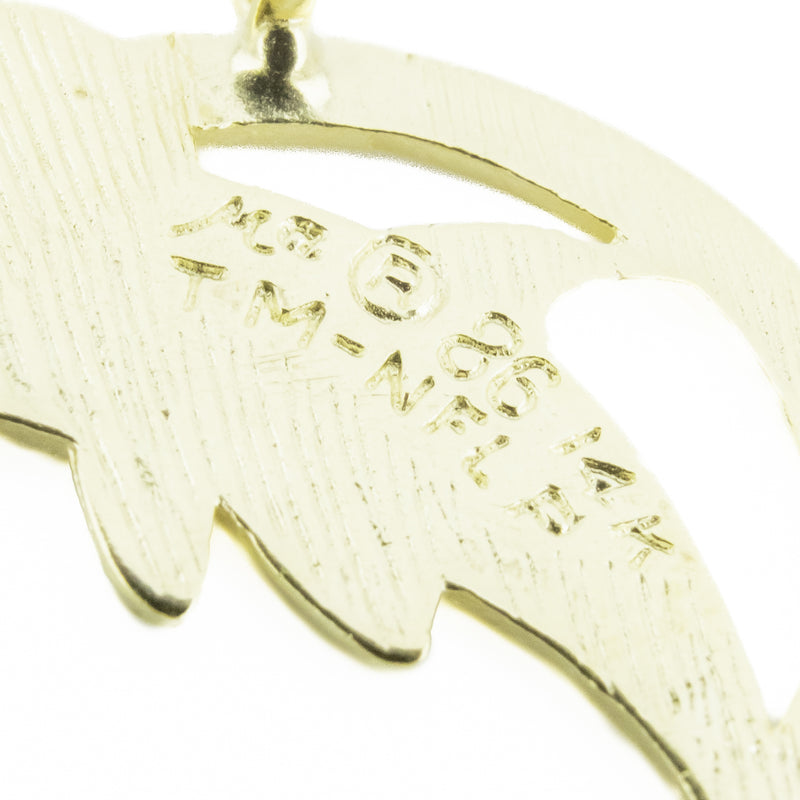 Miami Dolphins Pendant Charm in 14K Yellow Gold - 1.9 grams