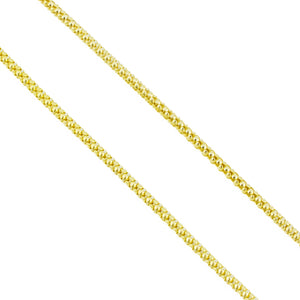 2.8mm Wide Mesh 16" Necklace in 14K Yellow Gold - 3.9 Grams