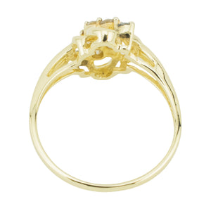 0.50ctw Diamond Cluster Lady's Ring in 14K Yellow Gold - Size 8.5