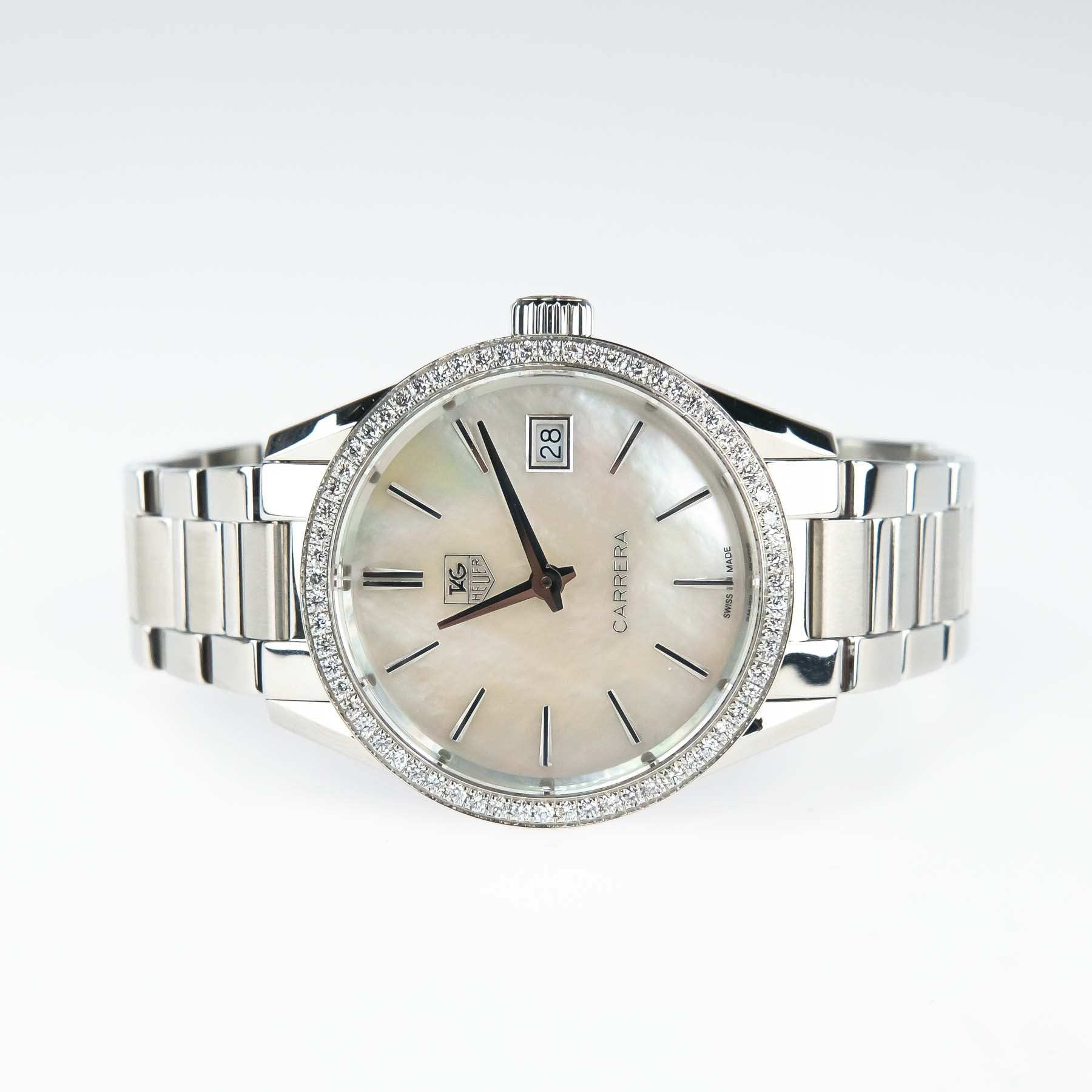 TAG Heuer Carrera Diamond Bezel Stainless Steel Ladies Watch