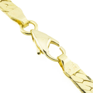 3.8mm Herringbone V-Shape Chain 16" Necklace in 14K Yellow Gold