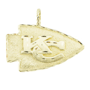 1986 NFL Kansas City Chiefs Pendant in 14K Yellow Gold - 5.8 Grams