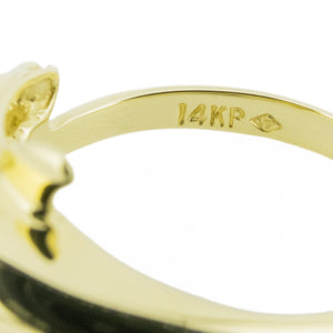 Dolphin Gold Ring in 14K Yellow Gold - Size 5.75