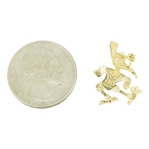 University of Miami Hurricanes Ibis Pendant in 14K Yellow Gold - 1.6 Grams