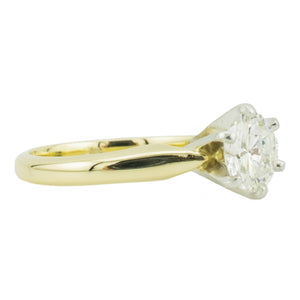 1.20ctw Round Brilliant H/SI1 Diamond Solitaire Engagement Ring in 14K Yellow Gold - Size 6