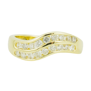 0.25ctw Diamond Accented Band in 14K Yellow Gold - Size 5.5