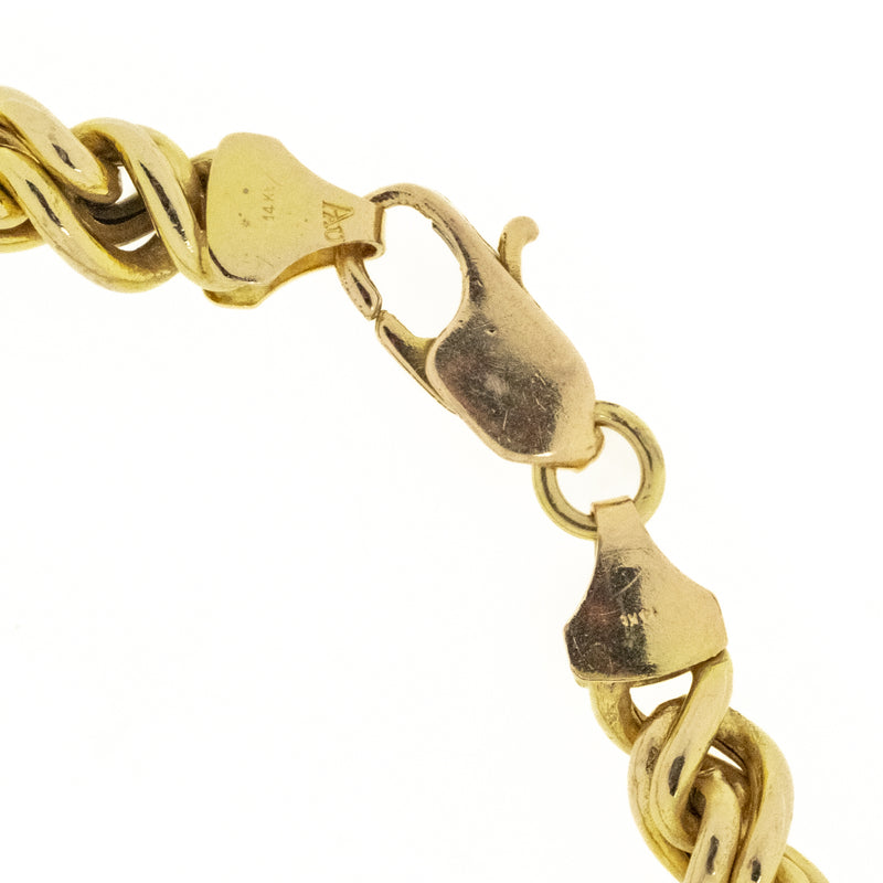 6mm Fancy Fashion Bracelet 7.5" in 14K Yellow Gold