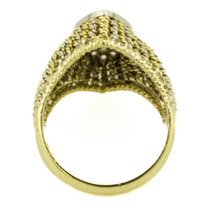 0.66ctw Diamond Fashion Ring in 18K Two-Tone Gold - Size 7